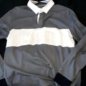 Tommy Hilfiger long sleeve collar polo shirt